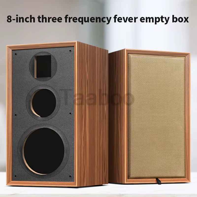8 Inch Three-Way Labyrinth Speaker Empty Box Bookshelf Speaker Home Speaker DIY 