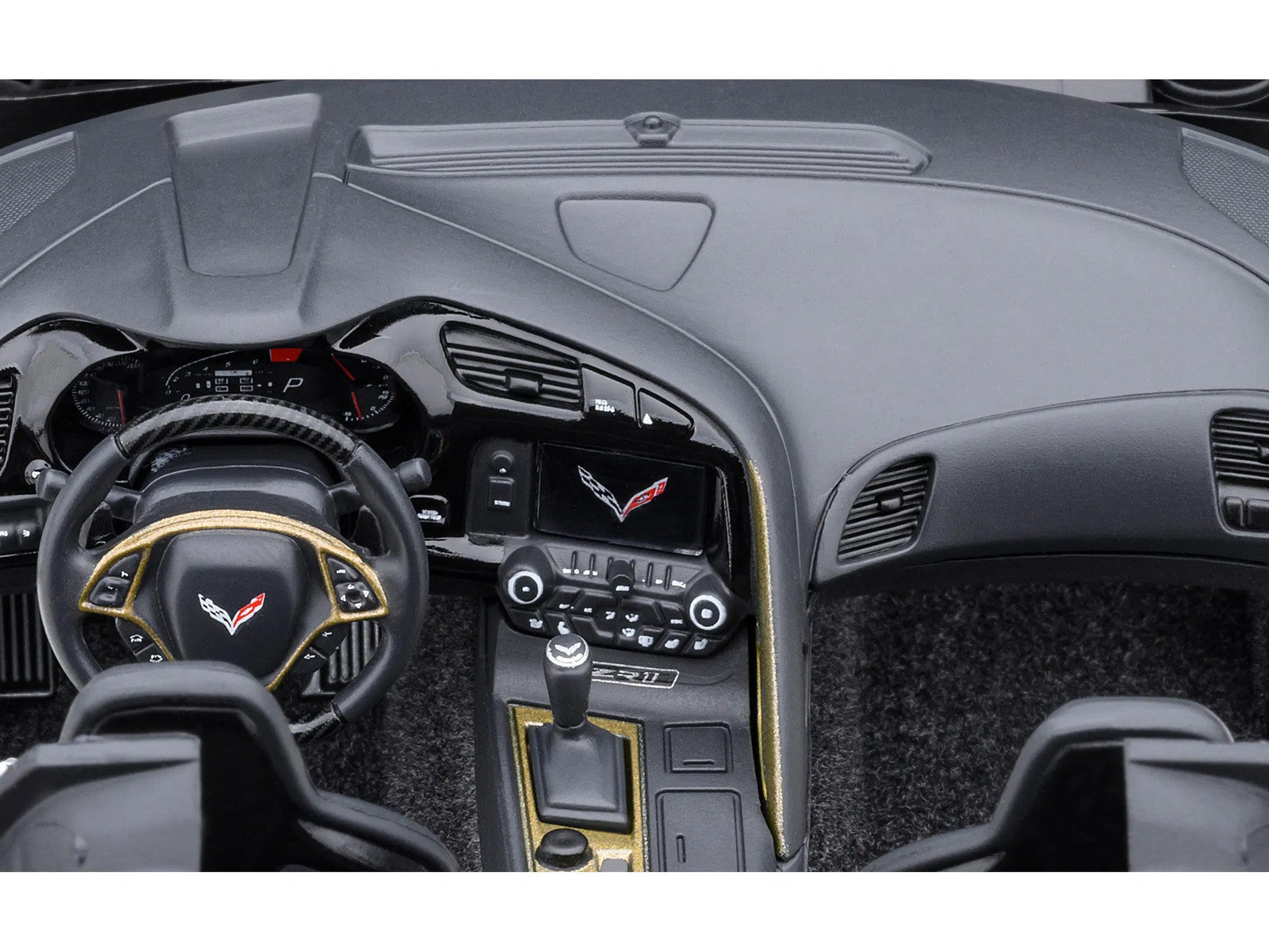 2019 Chevrolet Corvette C7 ZR1 Sebring Orange Tintcoat with Carbon Top 1/18 Mode