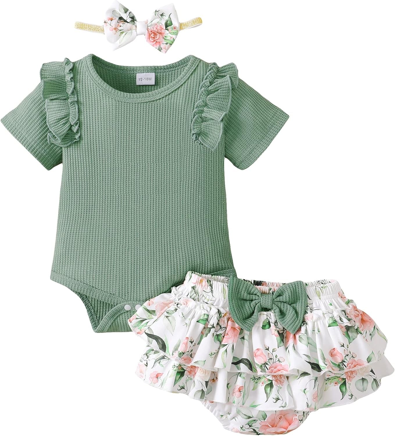 Mioglrie Newborn Baby Girl Clothes Infant Summer Outfits 0 3 6 12 18 Months
