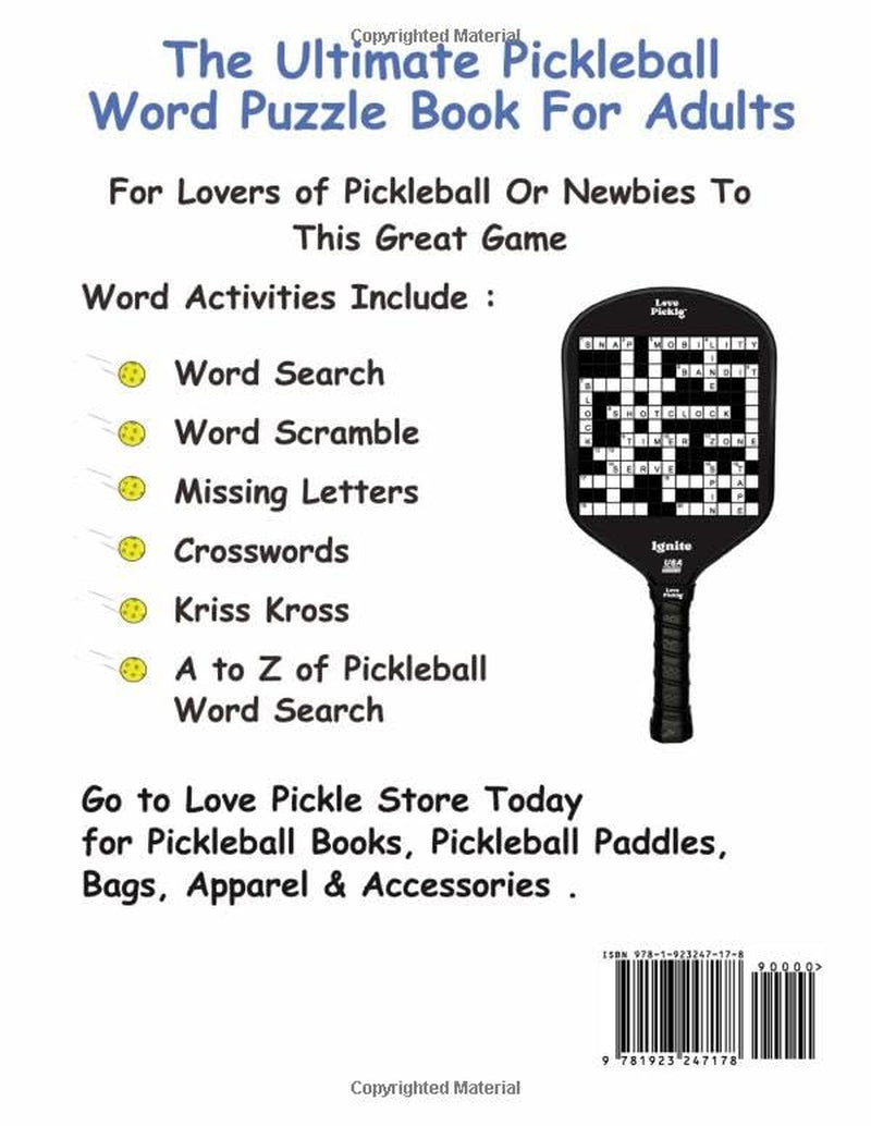 The Ultimate Pickleball Word Puzzle Book for Adults: the Perfect Puzzle Book for Pickleball Fans!