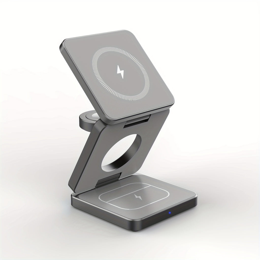 3-in-1 Magnetic Wireless Charger for iPhone Apple Watch Earbuds