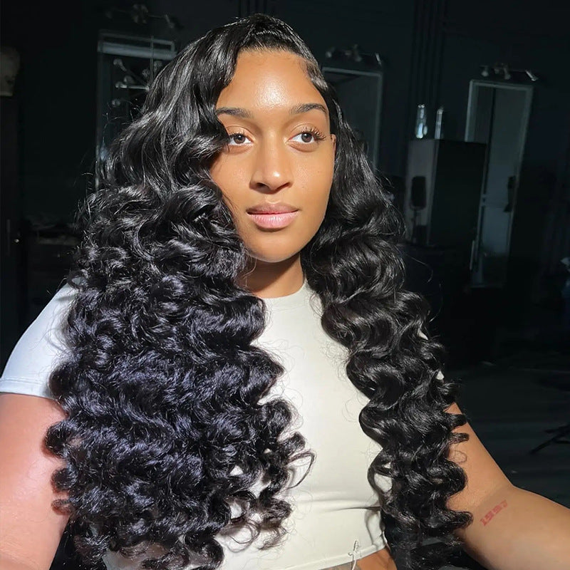 Loose Deep Wave 13X6 Lace Front Human Hair Wigs Brazilian