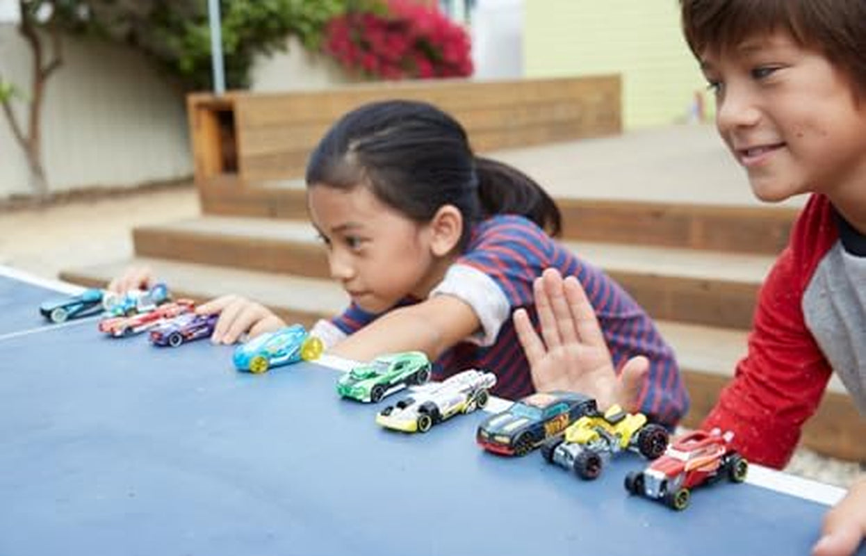 1:64 Scale Die-Cast Toy Cars 5-Pack, Set of 5 Toy Race Cars, Hot Rods, Character Cars, Rescue or Pick-Up Trucks (Styles May Vary)