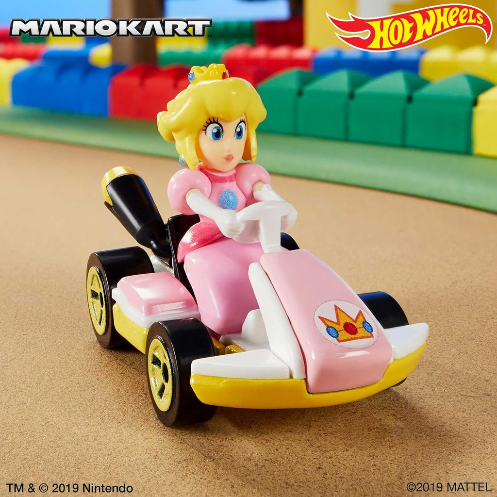 Hot Wheels Mario Kart Collection of 1:64 Scale Die-Cast Replica Vehicles, Toy Collectibles