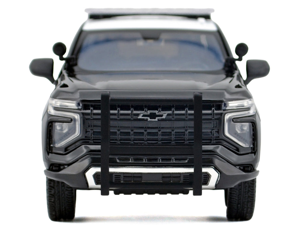 2025 Chevrolet Tahoe Police Pursuit Vehicle "California Highway Patrol" Black and White "Law Enforcement and Public Service" Series 1/24 Diecast Model Car by Motormax