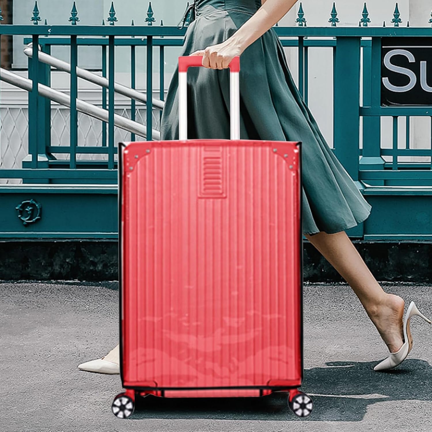 1PCS Pvc Suitcase Cover for 30 Inch Suitcase