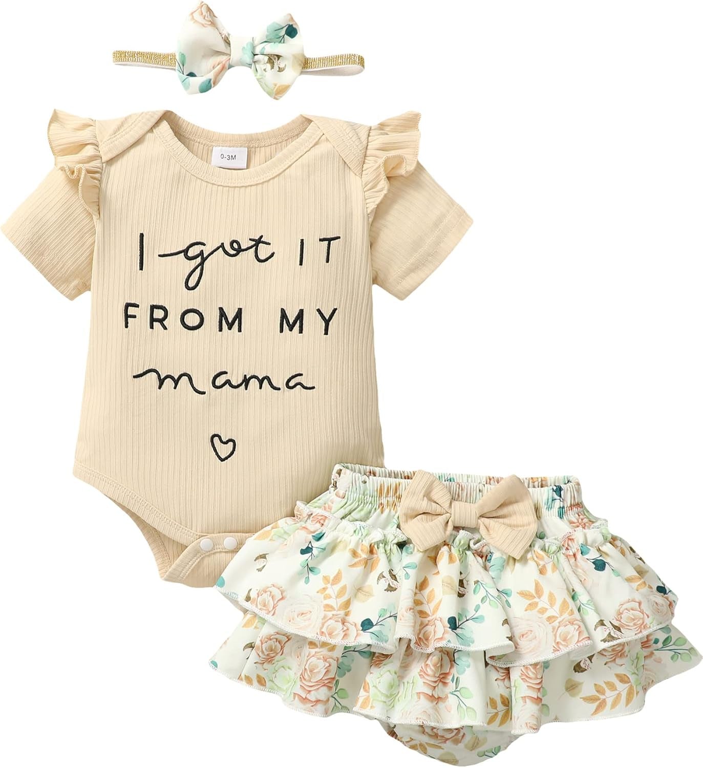 Mioglrie Newborn Baby Girl Clothes Infant Summer Outfits 0 3 6 12 18 Months