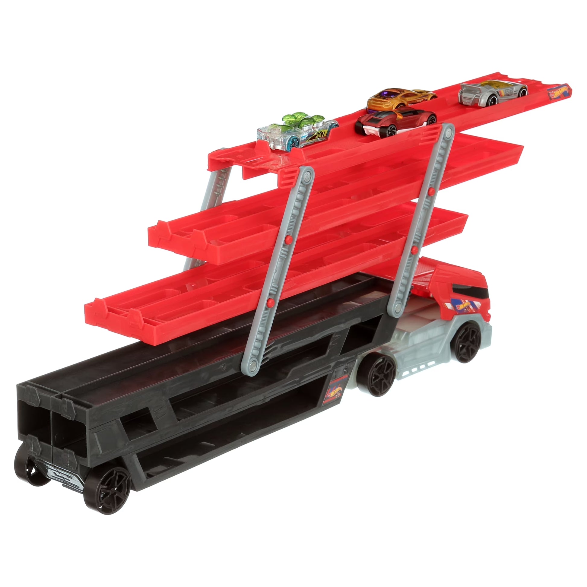 Mega Hauler and 4 Cars Set, Mega Hauler Truck-4 Cars