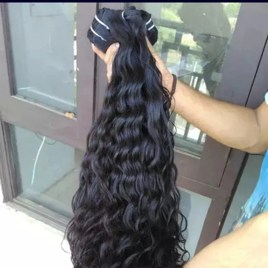 Bone Straight Indian Hair 12A Virgin Raw HD Top Grade Premium Natural Black Tangle-Free Cuticle Aligned Human Hair Wigs 200