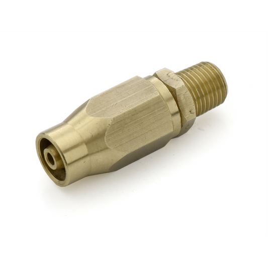 BluBird Fast Fix - 1/4" Air Hose Assembly Repair Fitting - w/ 1/4" MNPT Fixed