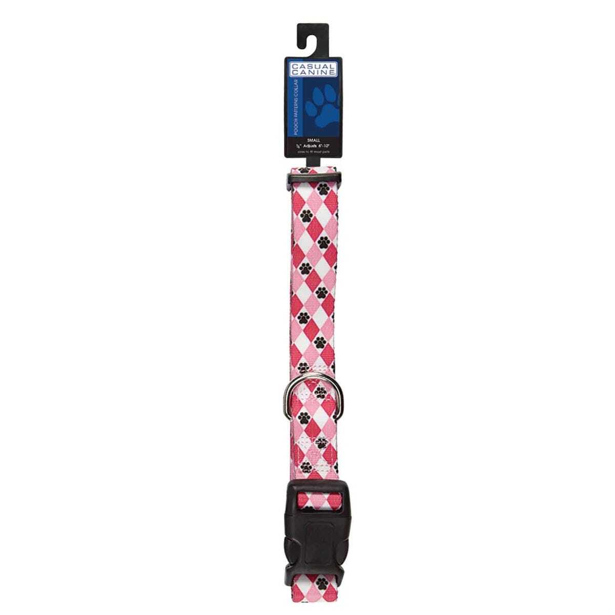 Casual Canine Pooch Patterns Dog Collars 18-26 in Blue Bone
