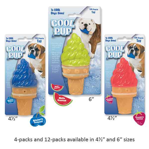 Cool Pup Ice Cream Cone Toy Packs Green 1pk Mini Ice Cream Cone