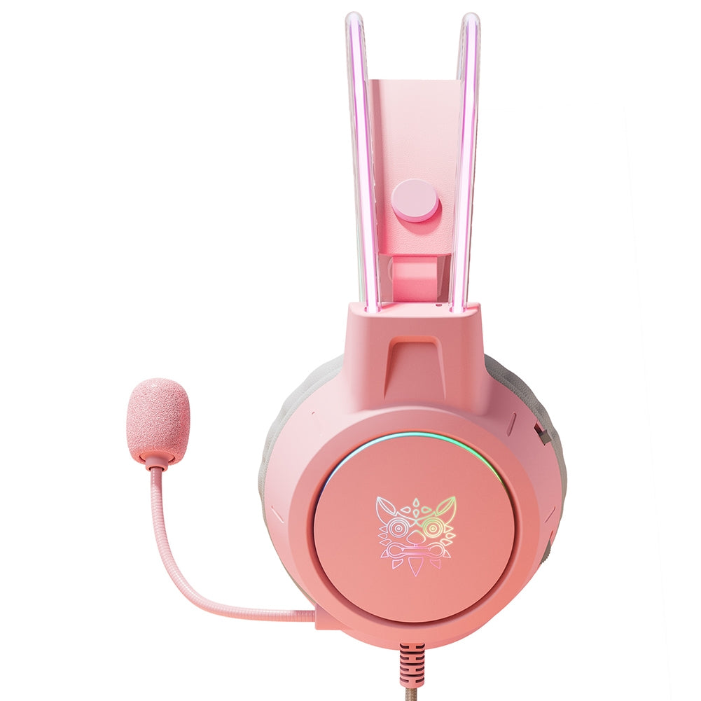 X15pro Head-mounted Computer Headset Dynamic RGB Wired Earphones with HD Noise Reduction Mic Chicken-eating Game Black