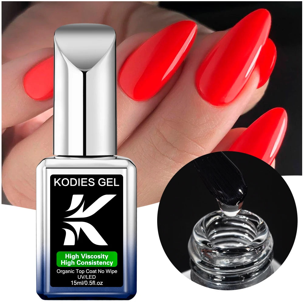 Factory Wholesale Professional French Nail Polish Super Shine UV Gel Top Coat No Wipe Organic Fast Drying Private Label/OEM