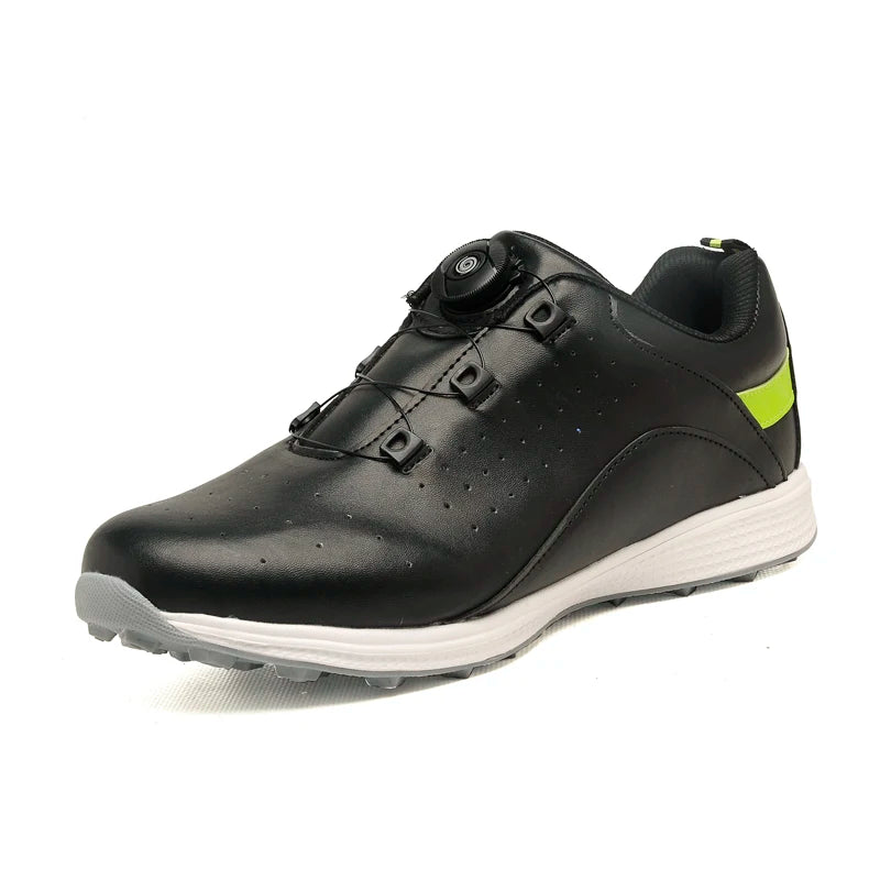 New Models Classic Golf Shoes for Men Brand Luxury Plain White Leather Shoes Sports Transparent Studs Outsole Big Size 46