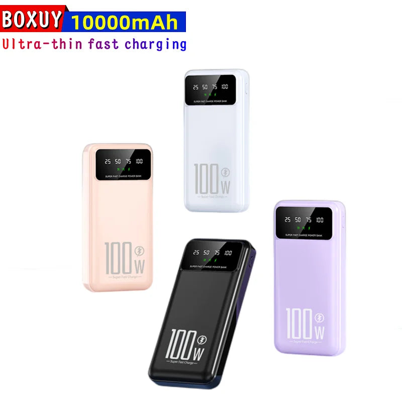 PD22.5W Super Fast Charging Mobile Power Banks 10000mah 18w Type-C Input Output With LED Flashlight Dual USB Power Bank 20000mAh