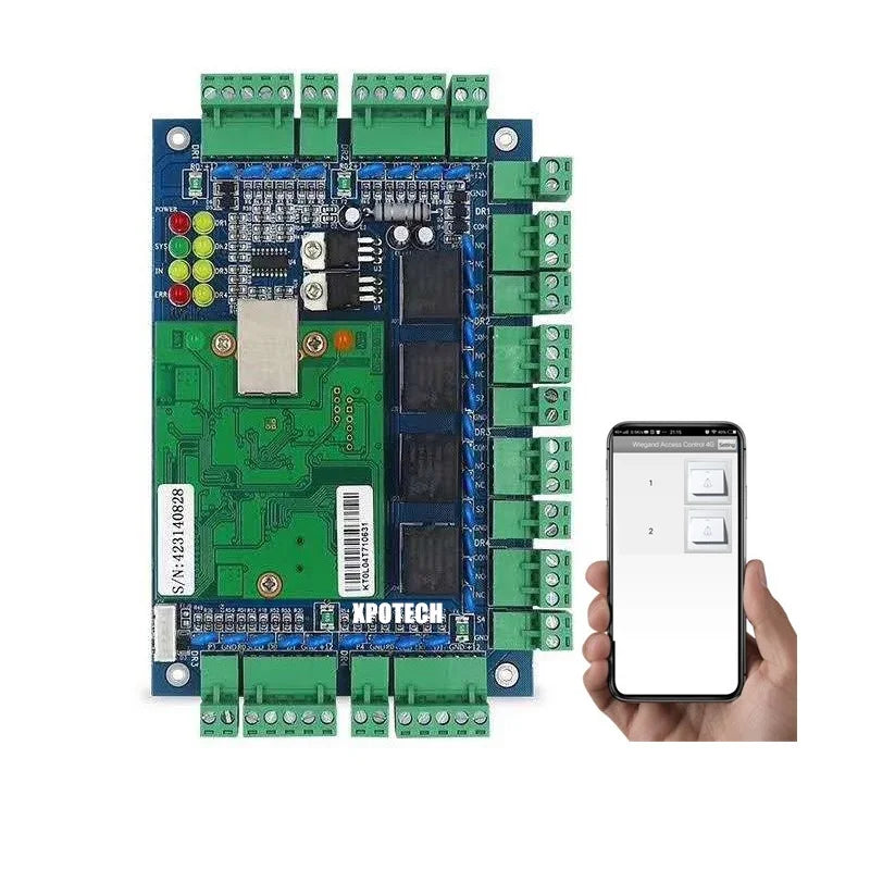 TCP/IP Wiegand 26 Network Door Entry Access Control Panel for Security Solutions Access System With Software