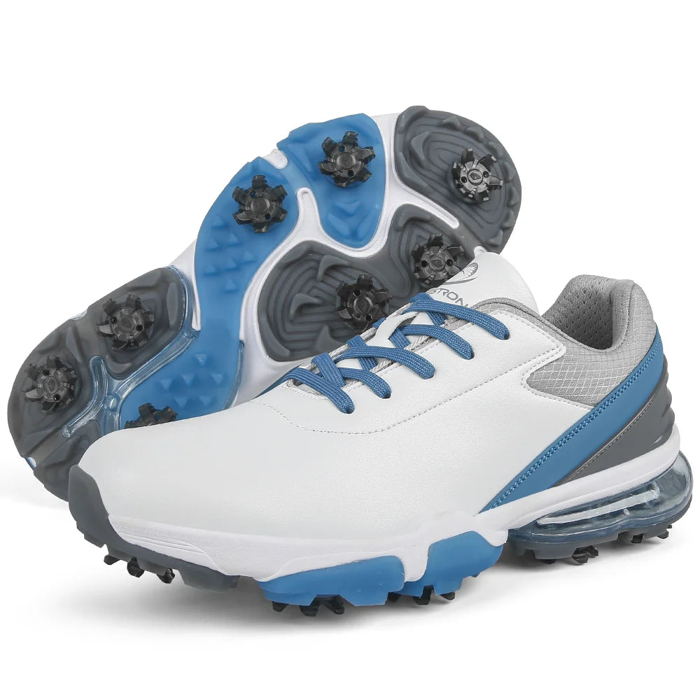 New High Quality Brand air Men's Golf Shoes Big US13 Training Outdoor Spikes Gripper Shoes for Cricket Hot Sale Factory Leather
