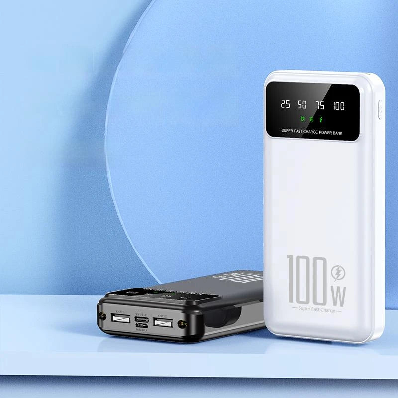 PD22.5W Super Fast Charging Mobile Power Banks 10000mah 18w Type-C Input Output With LED Flashlight Dual USB Power Bank 20000mAh