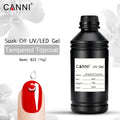 High Quality CANNI High Glossly Tempered No Clean Topcoat 1kg Custom Label Long Lasting Led Nail Topcoat Gel Polish