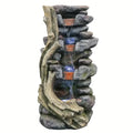 US in - Stock Resin Rockery and Tree Root - Styled Water Fountain - Ideal for Home & Office Decorators