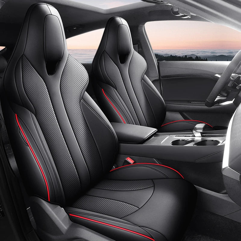 For MG 7 MG7 Interior Kits 5 Seat Custom Car Seat Covers Full Set Leather Sports Style Front and Rear Seat Cover Cushion