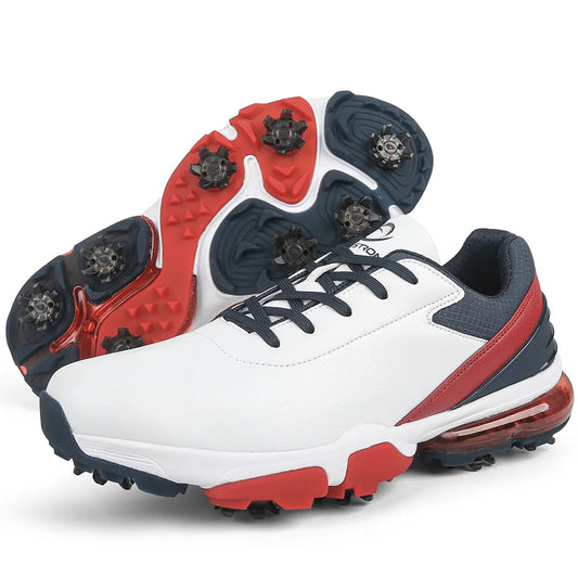 New High Quality Brand air Men's Golf Shoes Big US13 Training Outdoor Spikes Gripper Shoes for Cricket Hot Sale Factory Leather