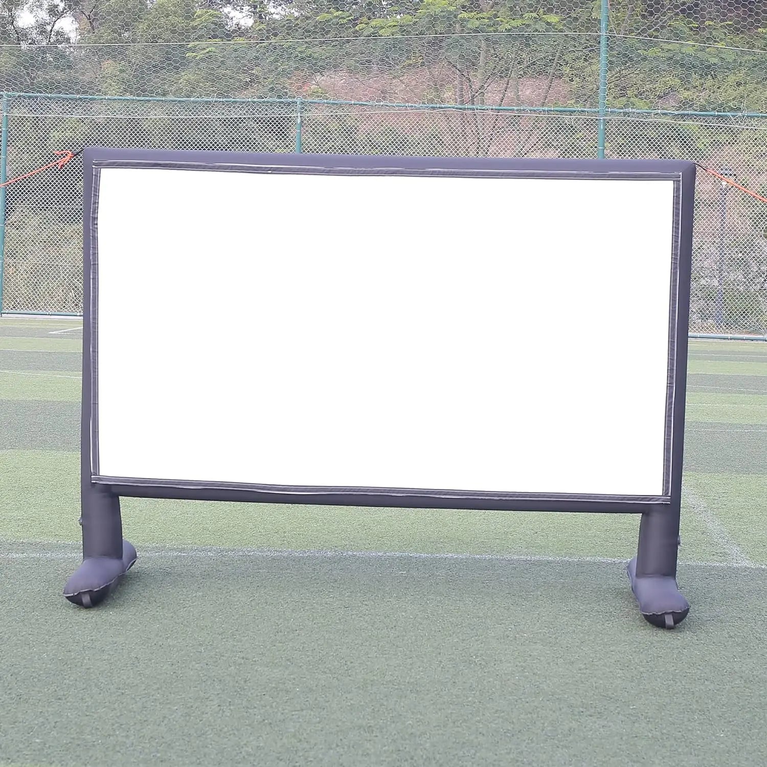SAYOK 100inches Inflatable Movie Projector Screen 9.6ft - for Indoor Outdoor Durable Movie Screen No Need to Keep Inflating