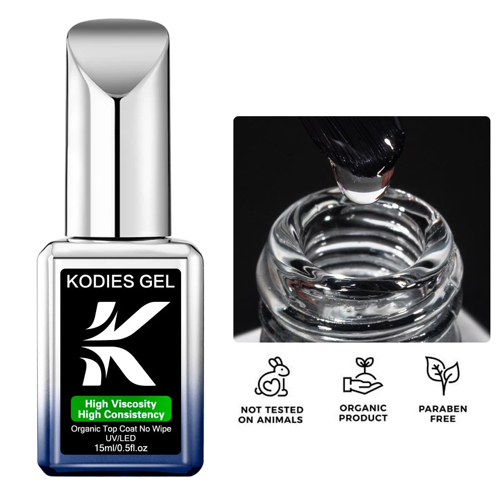 Factory Wholesale Professional French Nail Polish Super Shine UV Gel Top Coat No Wipe Organic Fast Drying Private Label/OEM
