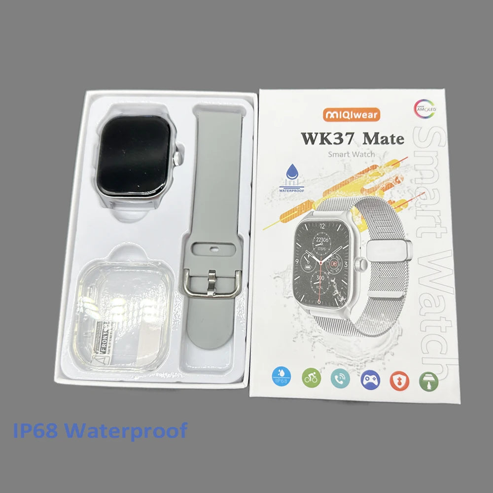 Best Seller WK37 Mate Smartwatch Fitness Really Waterproof Ip68 Android Smart Bracelet Reloj Inteligente Fashion Smart Watch