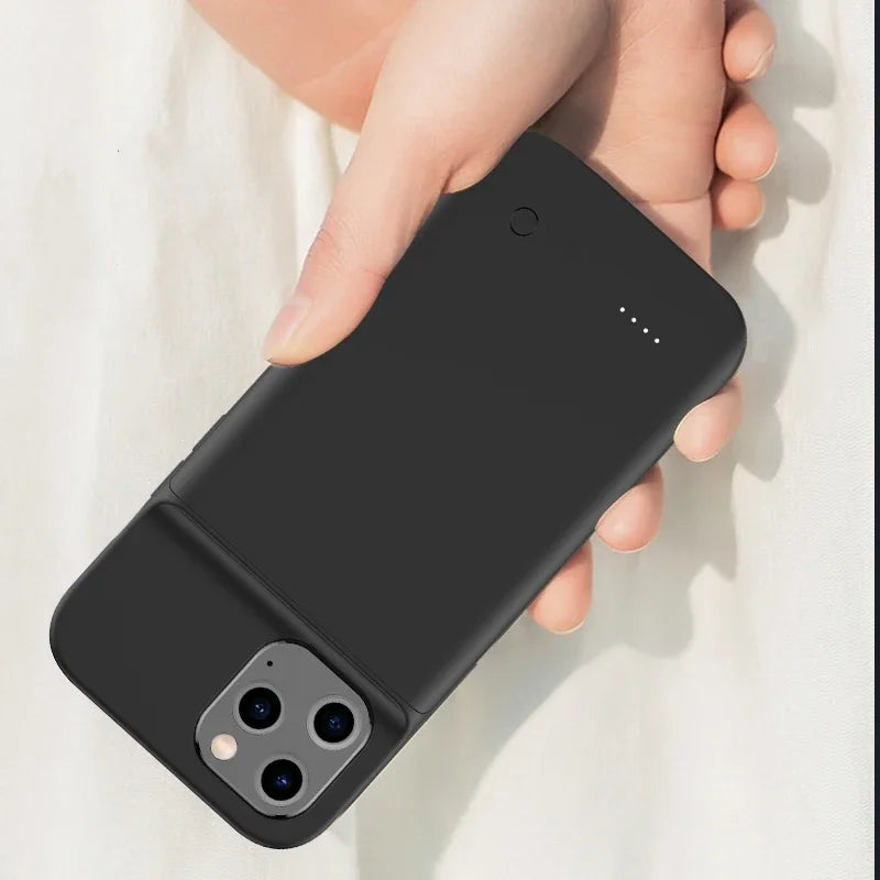 6800Mah Battery Charger Case for iphone 12 Mini 12 Pro 12 Max Pro Max Power Case Silicone Material Power Bank Case