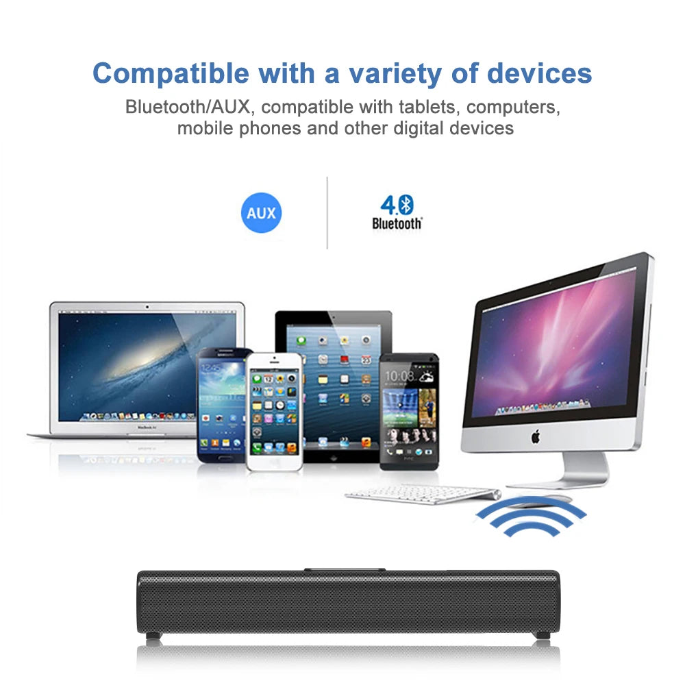 S20 16 Inch Wireless Bass 30W BT TV Soundbar ARC AUX Home Theater Soundbar Speaker System With Remote Control