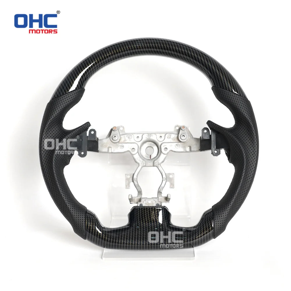 USA Warehouse Hydro-Dip Carbon Fiber Steering Wheel for Infiniti G37 G25 Sedan / 2008-2013 (Also Fits for G35 2007-2008)