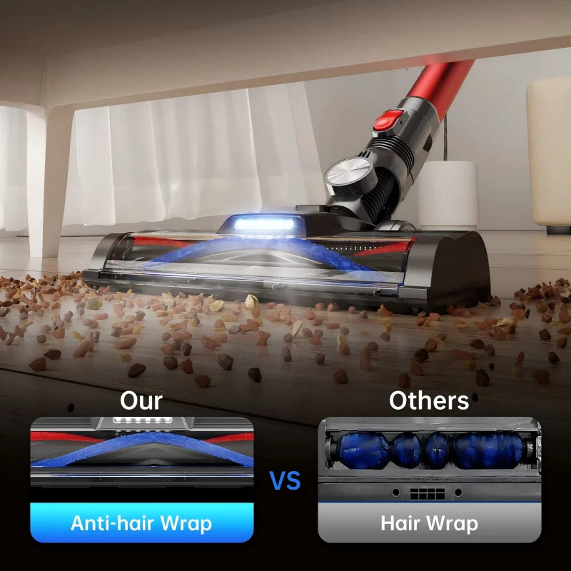 High-Power Wireless Handheld Vacuum Cleaner High-Suction Household Vertical Vacuum Mite Removal Brush Dust Removal Integrated
