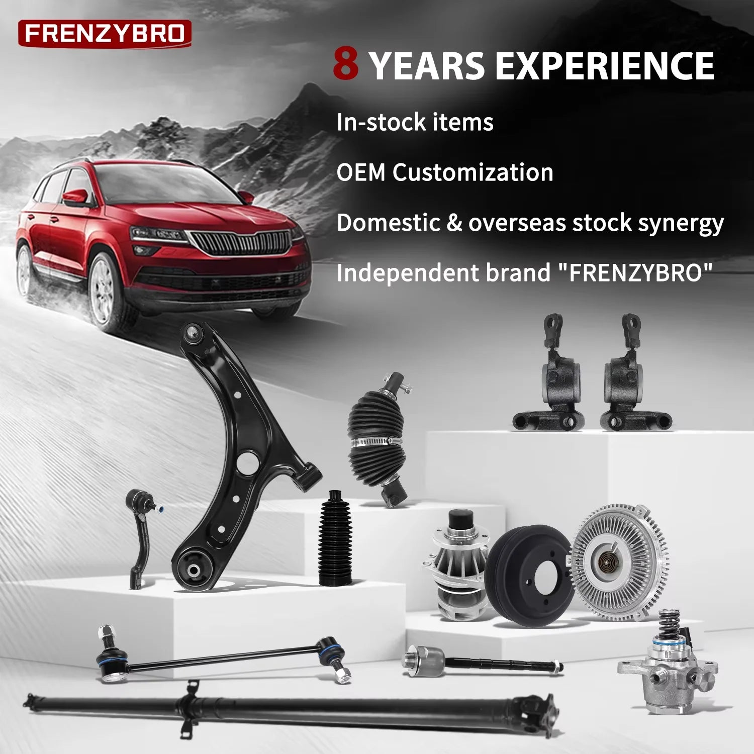 Frenzybro 8Pcs Front Upper Lower Forward Rearward Control Arm W/Bushings Ball Joints for Lexus LS460 2007-2015