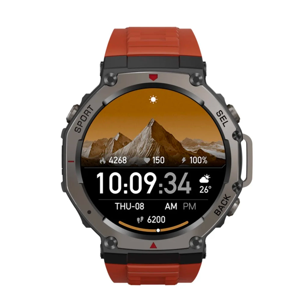 DM58 GPS Watch for Men Smart Watch 1.43inch AMOLED 5ATM Waterproof 400mAh Blood Oxygen Mood Sleep Monitoring Wearable Device