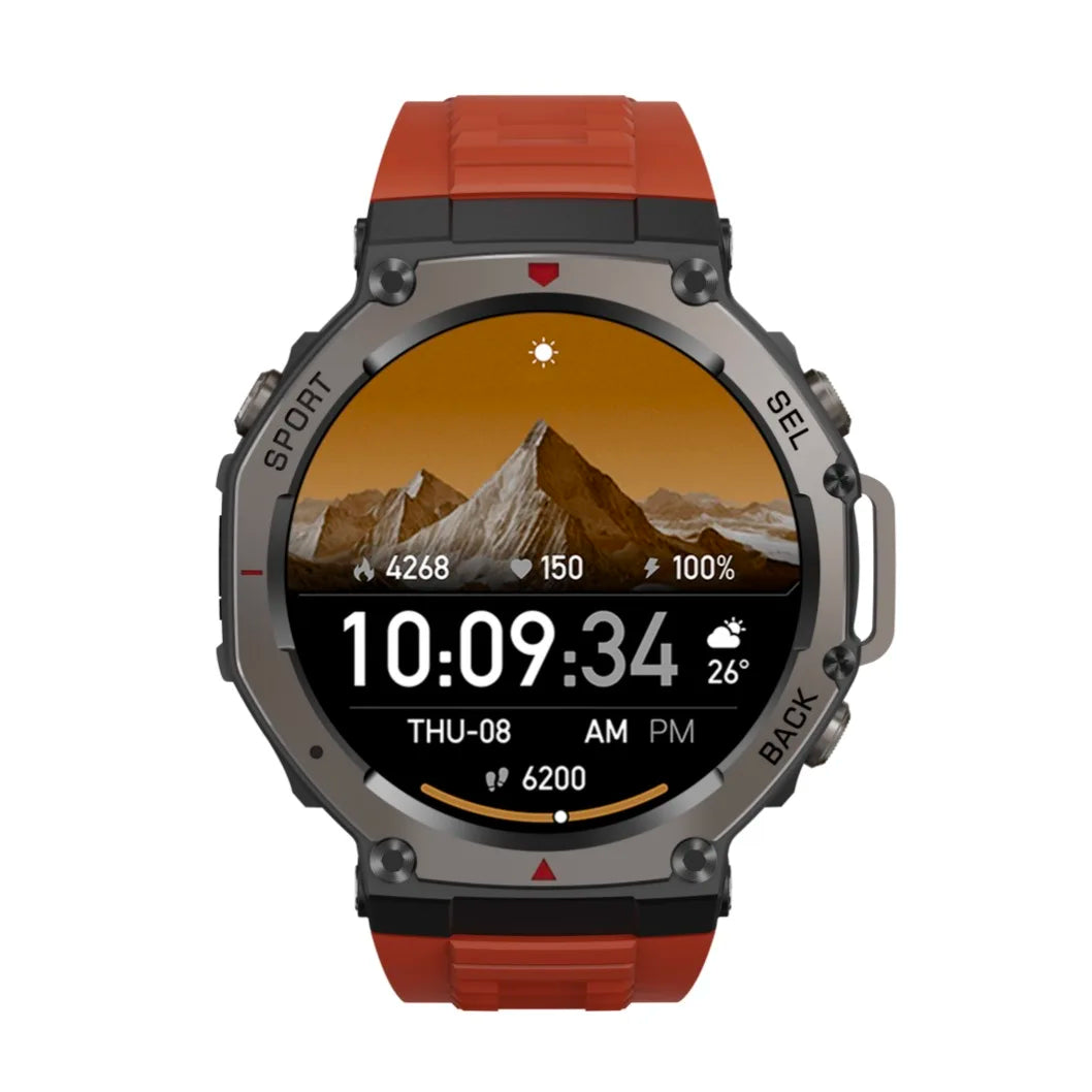 DM58 GPS Watch for Men Smart Watch 1.43inch AMOLED 5ATM Waterproof 400mAh Blood Oxygen Mood Sleep Monitoring Wearable Device
