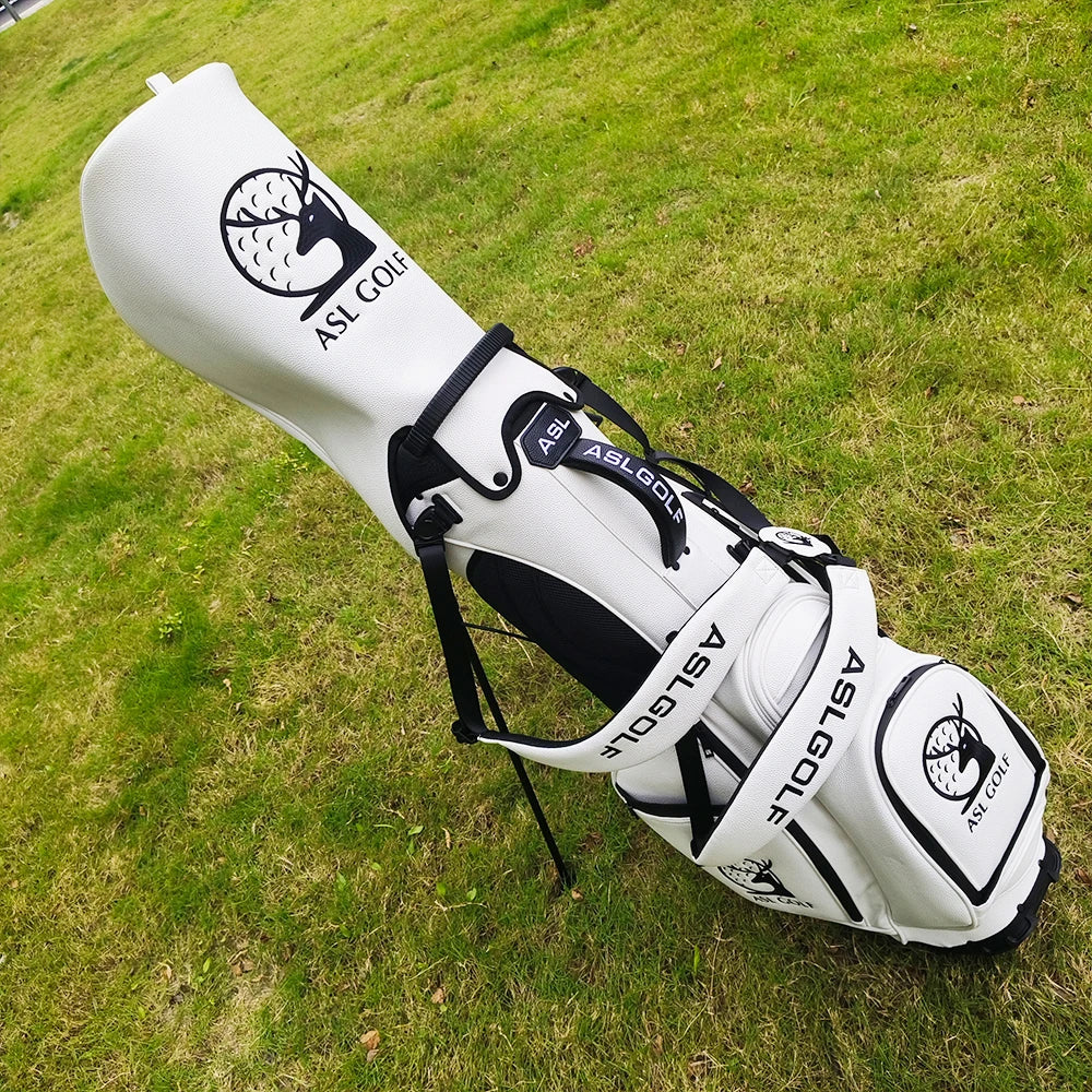 JBoss Golf Custom 1 Piece Professional Custom logo Golf Stand Bag 5 14 Divider Pu Leather Waterproof Golf Bags