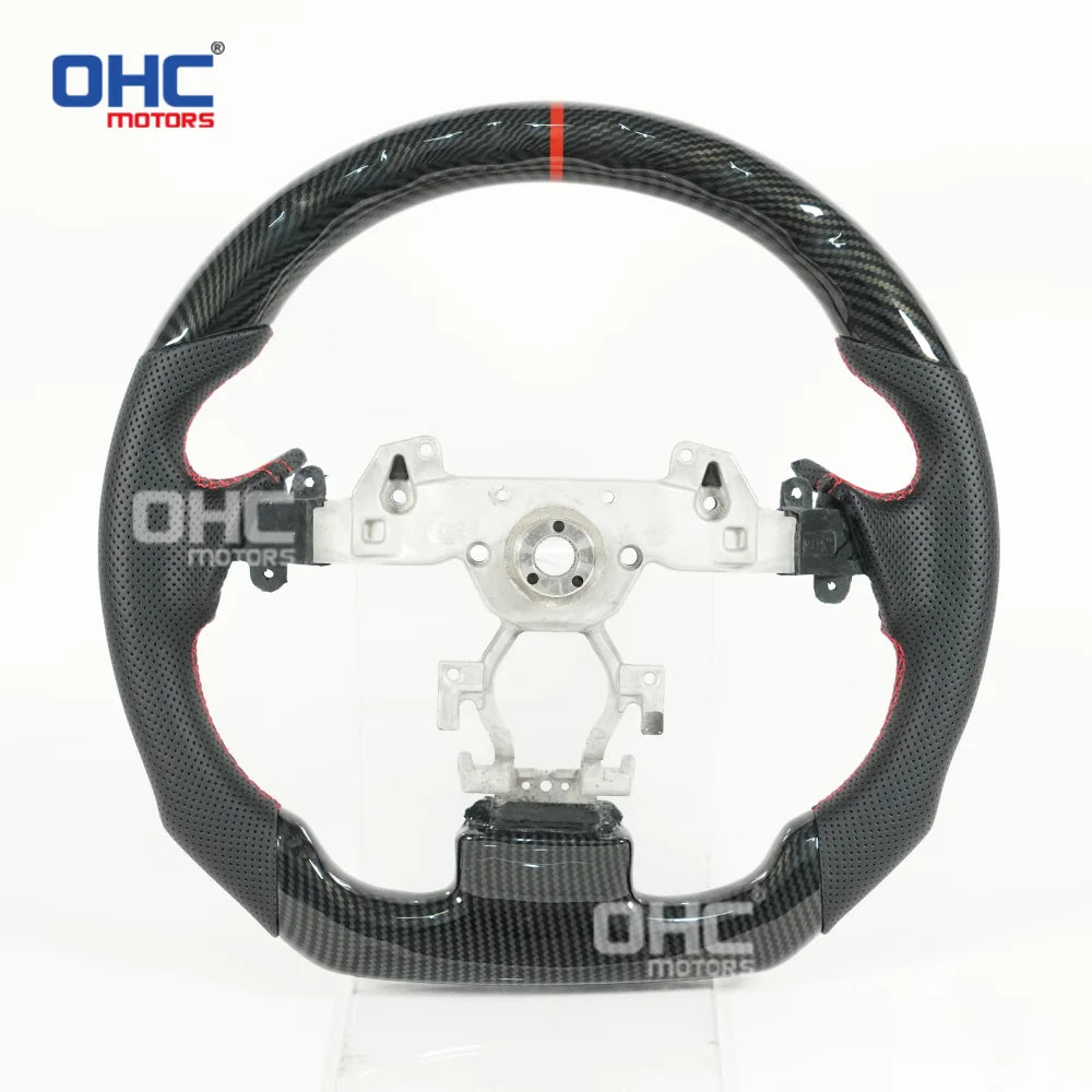 USA Warehouse Hydro-Dip Carbon Fiber Steering Wheel for Infiniti G37 G25 Sedan / 2008-2013 (Also Fits for G35 2007-2008)
