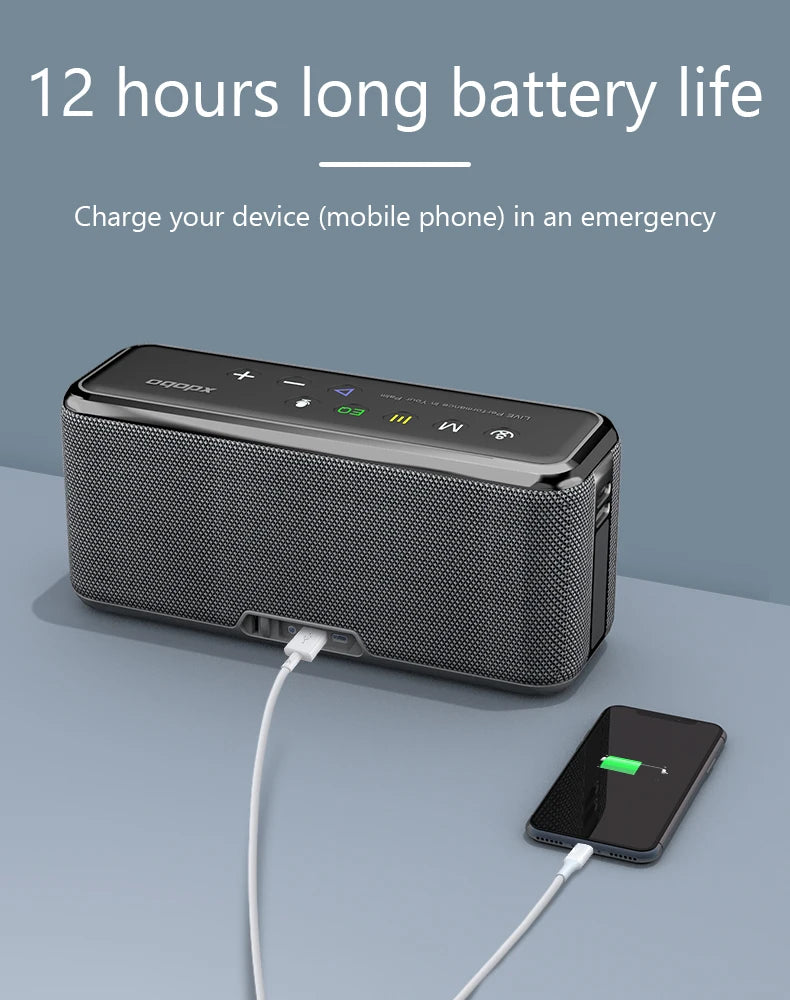 2021 Best Selling Mini Power Bank Speaker Blue Tooth Wireless Portable Speaker X8 Max 100w for All Mobile Phones