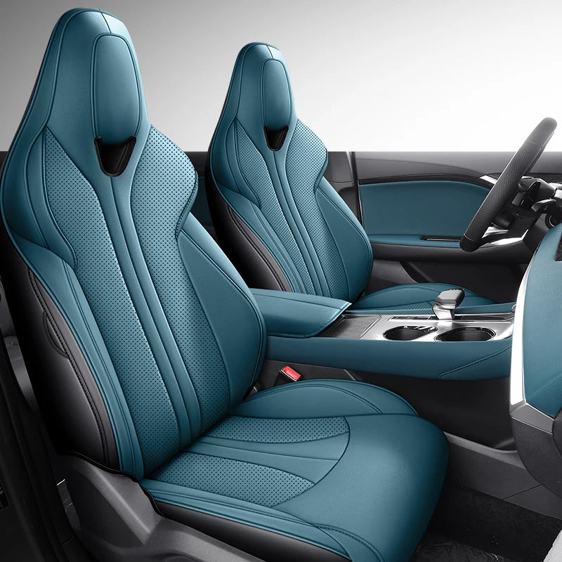 For MG 7 MG7 Interior Kits 5 Seat Custom Car Seat Covers Full Set Leather Sports Style Front and Rear Seat Cover Cushion
