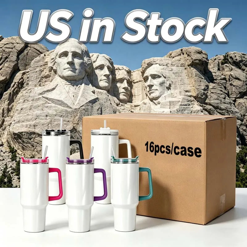 Us Warehouse 40 OZ Sparkle Rhinestone insulated Drinkware Usa 40OZ Tumblers for Home Office Outdoor Daily Use