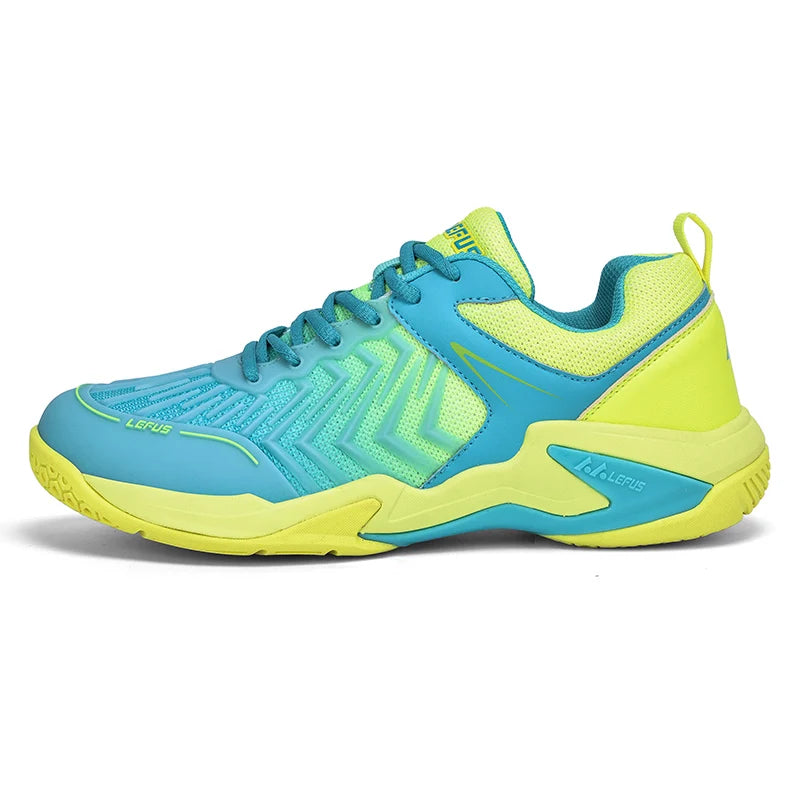 Custom New Design Table Tennis Shoes Shock-absorbing Cushioning Breathable Pickleball Shoes Men Badminton Sneaker