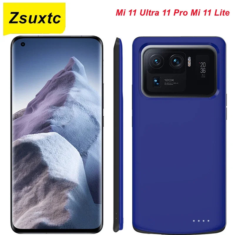 6800Mah Fashion Battery Case for Xiaomi Mi 11 Ultra Cover Mi 11 Pro Mi11 Lite Battery Charger Case Power Bank for Xiaomi Mi 11