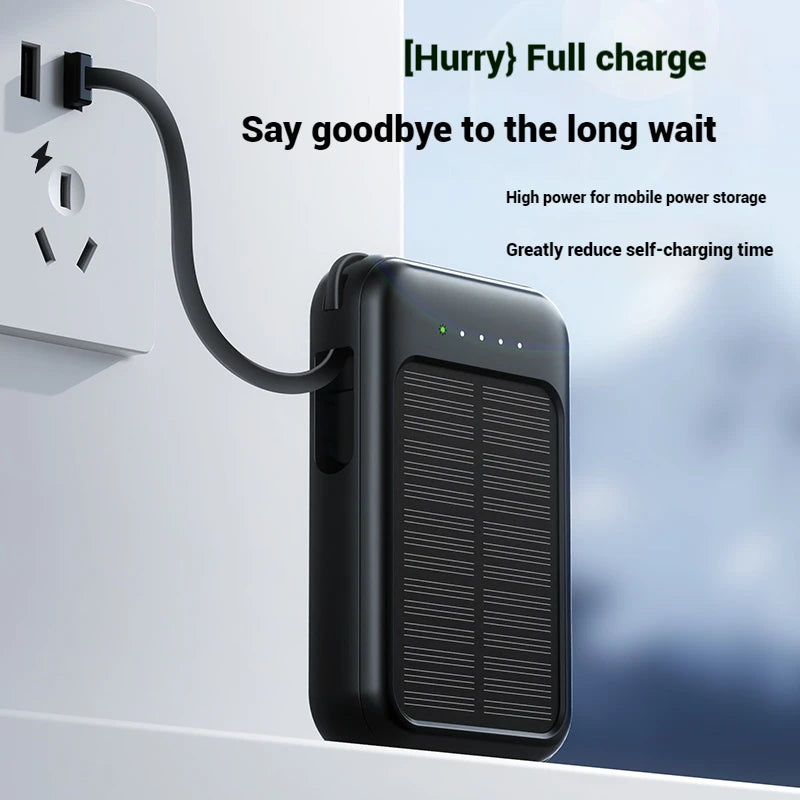 Trending Custom Outdoor Mobile Portable Charger Power Bank Station Mini Banco De Energia Portatil Solar 10000mAh Power Bank