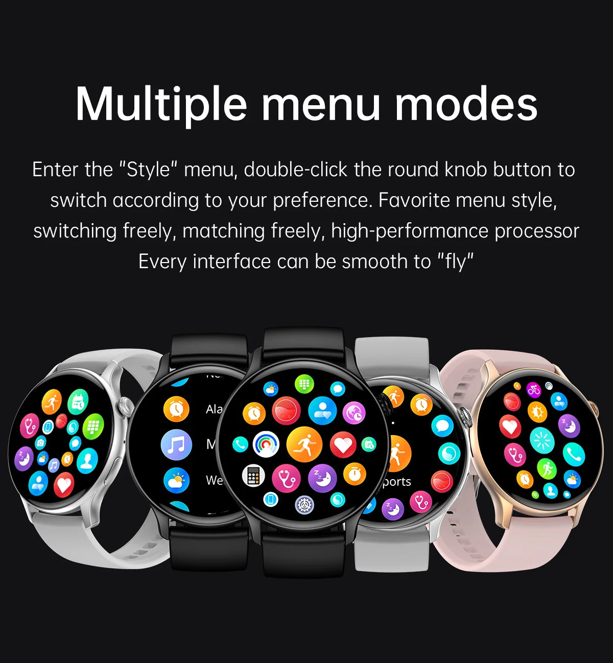 2024 HK85 Fashion Smart Watches 1.43 AMOLED Ultra HD Round Screen Support NFC BT Call AI Voice Contral for Smart Watch