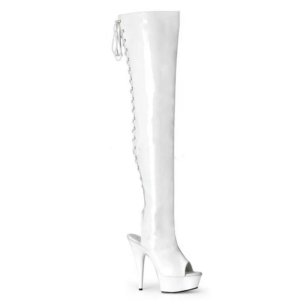 Cosplay Boots for Winter 15cm High Over-the-Knee Fine Hairtail Mouth Clubs Pole Dancing Shoes Comfortable High Knee-high Boots