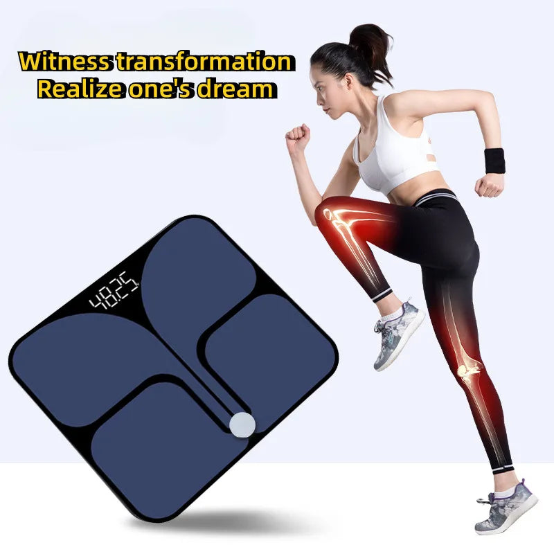 TRO Smart Balance Scale Sensor 180KG Test 18 Measurement Datas Diet APP Body Fat Scale with Bluetooth Wifi Tempered Glass Scale