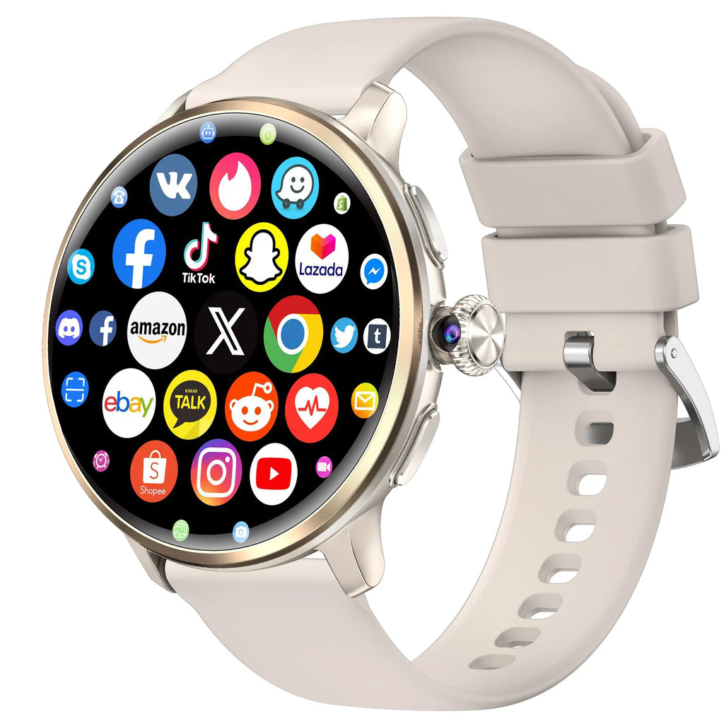 H88 Smart Watch 5G GSM AMOLED Display Silicone Band Wireless Charging Dual System Ladies Card Watch