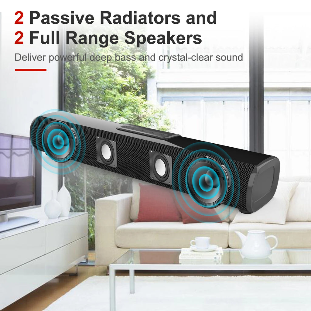 S20 16 Inch Wireless Bass 30W BT TV Soundbar ARC AUX Home Theater Soundbar Speaker System With Remote Control